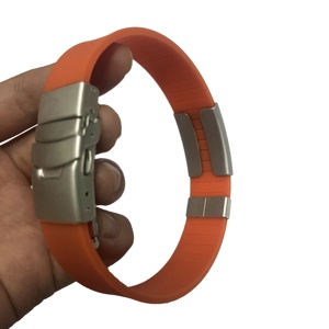 Personalizable respetuoso del medio ambiente silicona <span class=keywords><strong>moda</strong></span> encanto pulseras/pulseras en línea silueta Accesorios - Product Image 4