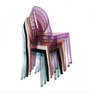 เก้าอี้จัดเลี้ยงคริสตัลอะคริลิกแบบพกพาด้านหลังเก้าอี้รับประทานอาหารพลาสติกรูปทรงผีด้านหลังงานแต่งงานร้านอาหารกลางแจ้งห้องนอนโรงเรียนวิลล่า - Product Image 3