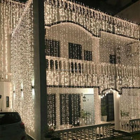 Guirlande LED Robuste Effet Rideau 3x3, Mode Unique, IP44/IP67, 10m, Lumières de Noël en Cascade pour Mariages, Intérieur/Extérieur, Contrôle par Application/Télécommande