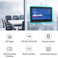 Tablet Pc con luz Led de 8, 10 y 13 pulgadas, montaje en pared, antirrobo, Android 11, pantalla de reserva para sala de reuniones, Tablet Pc para sala de reuniones