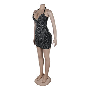 <span class=keywords><strong>Robe</strong></span> de soirée <span class=keywords><strong>moulante</strong></span> sexy pour femme, style boutique de mode, avec épaules dénudées, soutien-gorge intégré, mini-<span class=keywords><strong>robe</strong></span> extensible - Product Image 4
