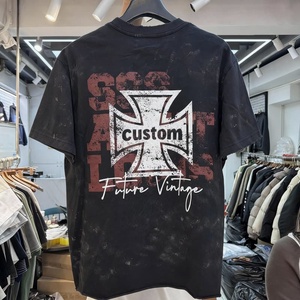 Camiseta de Hombre Estilo Urbano, Lavado Ácido, Tejido de Algodón de 320 g/m², Corte Holgado y Cuadrado - Product Image 2