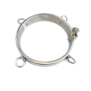 Collar de Esclavo de Cuatro Orejas de Acero Inoxidable de Alta Calidad para Ejercicios de Kegel - Collar Adulto Emperador Negro - Product Image 1