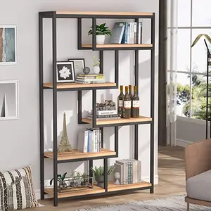 Wooden Tall Book Shelf Display Storage Home Furniture Manufacturer Book Shelf Bookshelf Bookcases Style Metal Modern Carton Iron