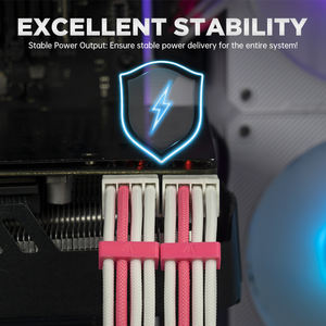 PC 빌드 용 PSU 연장 케이블 키트 맞춤형 슬리브 전원 공급 장치 케이블 모드 - Product Image 3