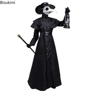 Nouvel ensemble de déguisement de docteur de la peste pour Halloween, costume médiéval steampunk punk, accessoires de fête masquée pour femme - Product Image 1