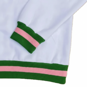 Sudaderas con capucha informales a cuadros para mujer, sudaderas de lana bordadas en blanco y verde con estampado de letras, talla 6XL para ropa de otoño - Product Image 1