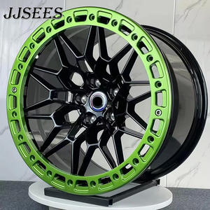 JJSEES Nouvelle conception 17X 10 18X 9 19X9.5/10 <span class=keywords><strong>Vert</strong></span> <span class=keywords><strong>Jantes</strong></span> monobloc Beadlock Concave profondes 5x120 5x114.3 5x112 Pcd pour BMW M340i - Product Image 1