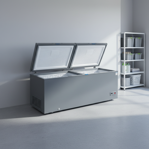Congélateur coffre électrique Chigo 398L à double porte, grande capacité, dégivrage manuel, classe énergétique 1, congélation profonde pour usage domestique - Product Image 5