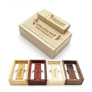 JASTER Wood Pendrive USB2.0 4GB 8GB 16GB 32GB 64GB 128GB Custom logo Memory Stick Pen Drive USB Flash Drives