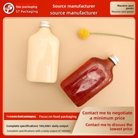 Bouteille en plastique PET 350 ml, modèle Internet-famous Oil-Tangerine, jetable, pour thé au lait, dessert mangue sago, jus, idéale pour les vendeurs ambulants