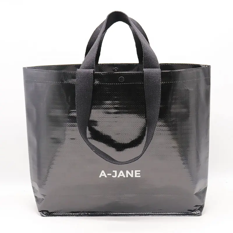 Tùy Chỉnh Tái Sử Dụng Lớn Cán PP Dệt Mua Sắm Tote Túi Shopper Túi