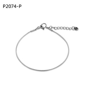 Pulsera de Moda Amy Amy P2074, Cadena de Acero Inoxidable Plateada, Estilo Clásico para Mujer, Joyería de Regalo - Product Image 1
