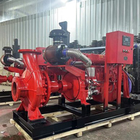 Ensemble de pompe à incendie diesel à surface personnalisable, puissance maximale de 880 kW, pompe monophasée pour applications de sécurité incendie