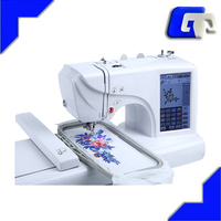 Mini machine industrielle automatique de broderie de chapeau de multi-aiguille d'ordinateur