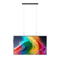 Affichage numérique haute luminosité pour intérieur, 32-75 pouces, lisible en plein soleil, ultra-fin, mural, panneau IPS, 4K UHD LCD
