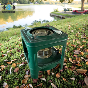 Réchaud à pétrole portable pliable en acier <span class=keywords><strong>pour</strong></span> l'extérieur avec brûleur émaillé à 8 mèches et allumage manuel <span class=keywords><strong>pour</strong></span> le camping, les pique-niques et le barbecue - Product Image 5