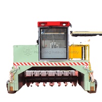 Machine de retournement de compost à bande transporteuse pour la fermentation des feuilles d'arbres en biofertilisant