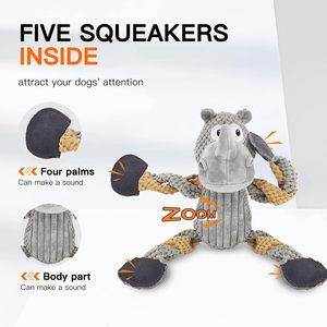 Jouets à mâcher pour animaux de compagnie, jouets en peluche écologiques résistants à la mastication pour chiens - Product Image 2