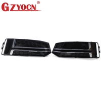 Grille de pare-chocs avant pour Audi A4 B9 S-Line S4 17-19, grille avant nid d'abeille + grille de feux antibrouillard 8W0853651 8W0807681K 8W0807682K
