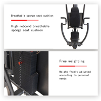 Machine commerciale à pression pectorale et à déclenchement par poulie, personnalisable avec logo, équipement de fitness sûr pour la musculation en salle de sport