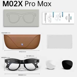 แว่นตาอัจฉริยะ M02X Pro Max AI กล้อง 13MP บันทึกวิดีโออัจฉริยะ สำหรับการถ่ายวิดีโอมุมมองบุคคลที่หนึ่งแบบสมจริง - Product Image 1