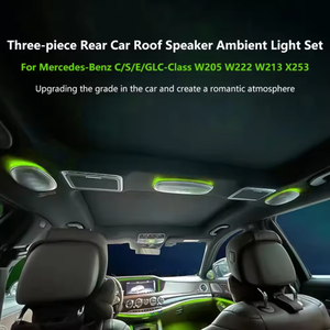 Pour <span class=keywords><strong>Mercedes</strong></span> benz W205 Turbine d'évent de système d'éclairage intérieur automatique avec lumière ambiante de 64 couleurs pour la lumière ambiante X253 - Product Image 4