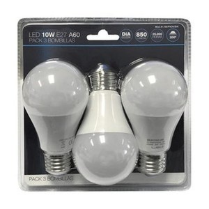 ชุดหลอดไฟ A60 9 วัตต์ ขั้ว E27 แสงสีขาวกลางวัน 3 หลอด เหมาะสำหรับการใช้งานทั่วไปในบ้านและสำนักงาน - Product Image 1