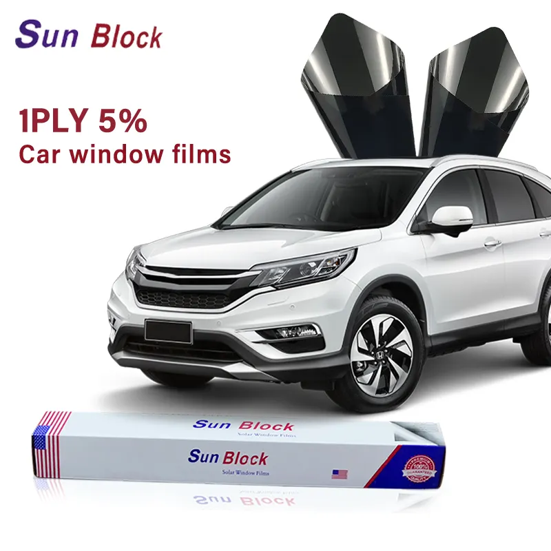 1PLY Sun Block Car Tint Film1 * 30M Sicherheits fenster folie für schwarze Fenster Datenschutz 5% 15% 35% 70% Solar Control Wasserdichte getönte Folie