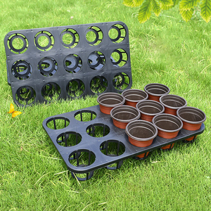 LT298 Bandeja <span class=keywords><strong>de</strong></span> Plástico para Macetas <span class=keywords><strong>de</strong></span> Orquídeas <span class=keywords><strong>Phalaenopsis</strong></span>, Nueva Bandeja Negra para Semilleros, Soporte para Plantas, Bandeja <span class=keywords><strong>de</strong></span> Cultivo <span class=keywords><strong>de</strong></span> 12 y 15 Agujeros, Soporte <span class=keywords><strong>de</strong></span> Plástico para Flores - Product Image 3
