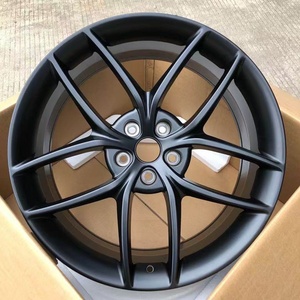 Nuovi Cerchi in Lega di Alluminio Forgiato da <span class=keywords><strong>18</strong></span>, 19, 20 Pollici per Tesla Model <span class=keywords><strong>3</strong></span>, 5x114.<span class=keywords><strong>3</strong></span>, Finitura Nero Opaco, Offset 40mm - Product Image 1