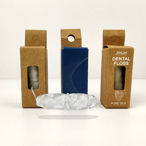 Fil <span class=keywords><strong>dentaire</strong></span> en soie naturelle biodégradable réutilisable dans un récipient en verre, fil de soie pur, adapté aux gencives sensibles - Product Image 3