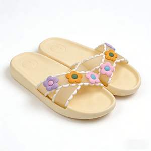 Chaussons de dessin animé en gros, design amusant et mignon, antidérapants, semelle souple, pour femmes - Product Image 1