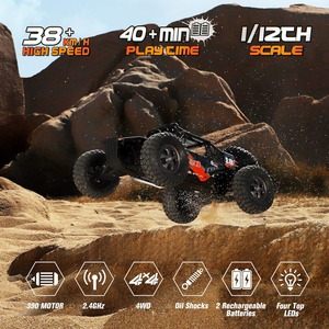 HAIBOXING 905 1/12 4WD RTR Buggy RC con Motor 390, 38KM/H de Alta Velocidad, Resistente al Agua IPX4, Todoterreno, Auto RC para Aficionados - Product Image 6