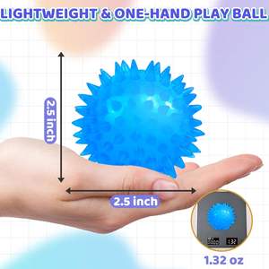 Lot de 3 balles sensorielles pour adultes Soulagement du stress Squishy Fidgets Anxiété Soulager l'exercice des mains Physiothérapie Jouets à presser pour adultes - Product Image 2