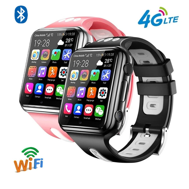 W5 1.54 Inch Full-fit Screen Dual Cameras Smart Phone Watch Support SIM Card GPS 4g Smart Watches With Gps and Call Kids Watch