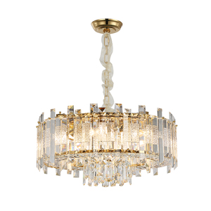 Đèn Chùm Pha Lê Bắc Âu hậu hiện đại chải titan sang trọng sáng tạo đèn sắt đèn lồng nhà khách sạn 220V điều khiển chuyển đổi - Product Image 2