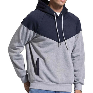 Sudadera con Capucha para Hombre, Diseño Color Block, Manga Raglán, Estilo Casual para Otoño, Corte Regular, Tejido de Poliéster y Algodón - Product Image 3