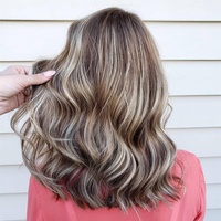 Extension de cheveux naturels remy européens personnalisés, mèches en couleur claire