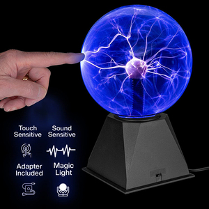 Lớn Ma Thuật Cảm Ứng Và Cảm Biến Âm Thanh Plasma Bóng 1 Người Mua USB Đèn Pha Lê Ánh Sáng Trang Trí Quà Tặng Plasma Bóng - Product Image 4