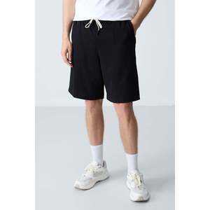 Shorts Tommylife pour homme, coupe standard, noir, coton respirant, décontracté, taille S - Product Image 3