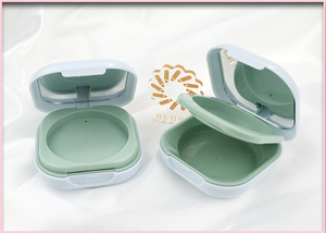 Khuôn mặt trang điểm khay đôi rỗng ép bột bánh nhỏ gọn trường hợp - Product Image 2