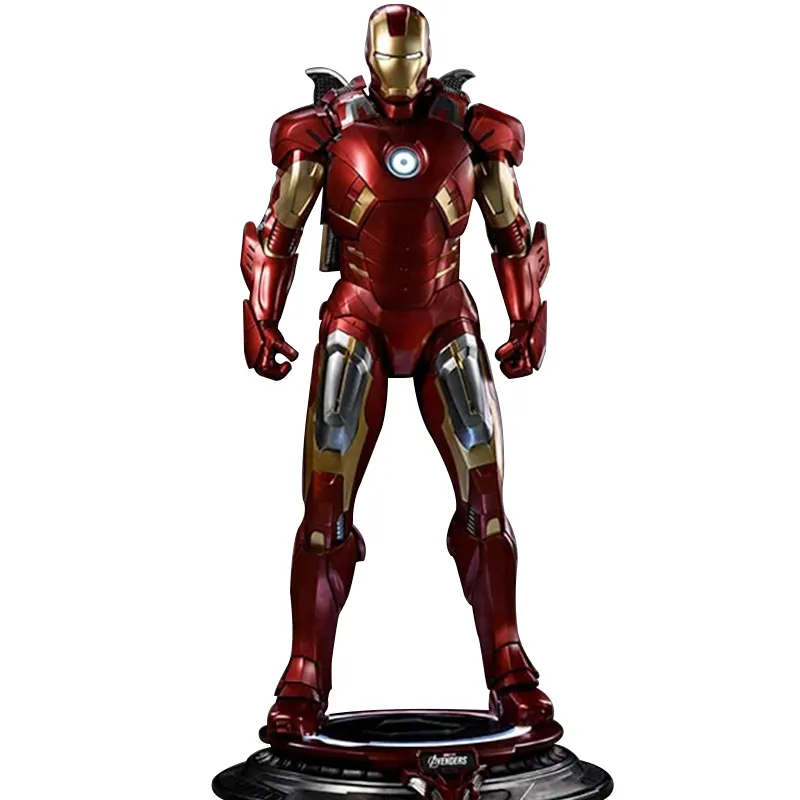 Op Maat Gemaakte Ijzeren Man Levensgrote Glasvezel Sculptuur Hars Standbeeld Marvel Figuur Sculptuur Voor Huis & Outdoor Decoratie