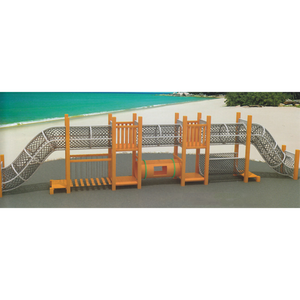 Equipo de Juegos de Madera Comercial Ninja Warrior para Escuelas, Entrenamiento de Agilidad y Equilibrio, Equipo de Juego Sensorial para Niños al Aire Libre - Product Image 5