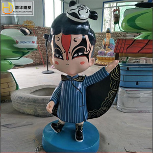 Escultura Jiahua de Personaje de Dibujos Animados en Fibra de Vidrio, Adorno de Jardín para Exteriores, Figura Pintada Independiente - Product Image 2