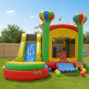 Château gonflable OEM avec toboggan aquatique et château sauteur gonflable pour événements extérieurs pour enfants - Product Image 1