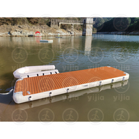 Rampe d'accès gonflable portable sur mesure, ponton flottant gonflable en Drop Stitch, plateforme de quai gonflable pour mer/rivière
