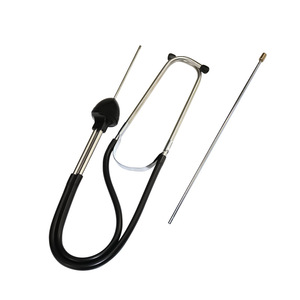 Stéthoscope mécanique de type cylindrique, outil de réparation automobile argenté pour la détection de bruit de voiture - Product Image 3