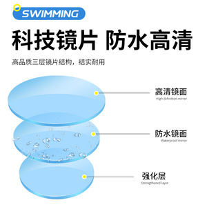 Freediving Mask <b>Large</b> <b>Frame</b> Tempered Glass 180 Wide View For Water Sports Adults - Product Image 3