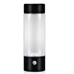 2024ポータブル水素発生器H2ウォーターボトルカップ水素リッチプラスチックガラスアルカリヘルスメーカーtype-c USB充電